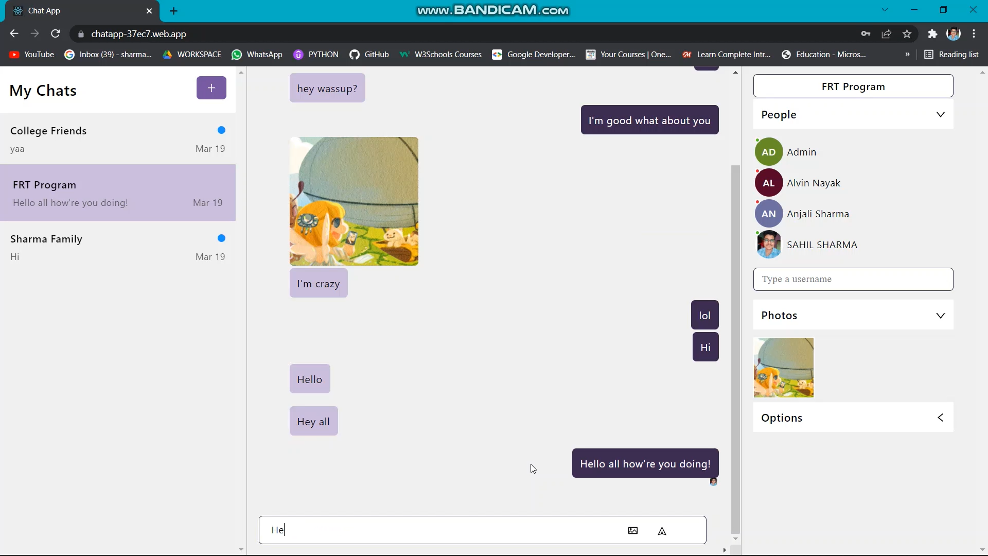 Online Chatting App
